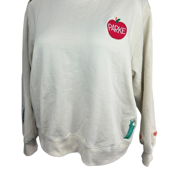 Parke Limited Edition NYC Pop-Up Patch Sweatshirt Embroidered Central Parke L/XL - Picture 4 of 14